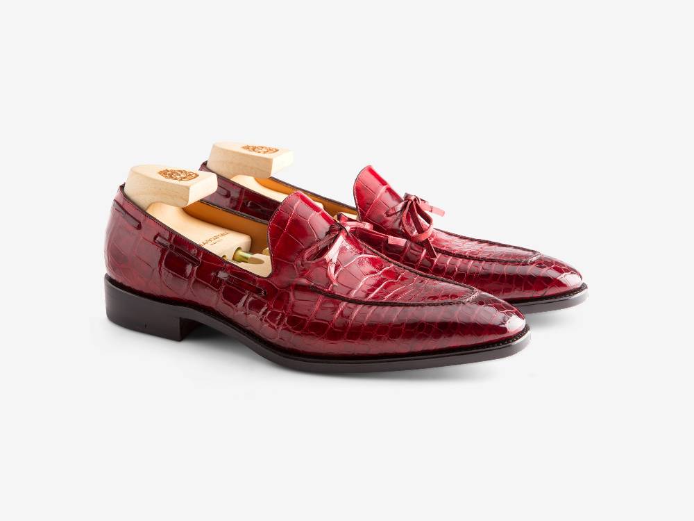 Paolo Sartori Art. 540 Mocassino in pelle Anticata Rubino 2025