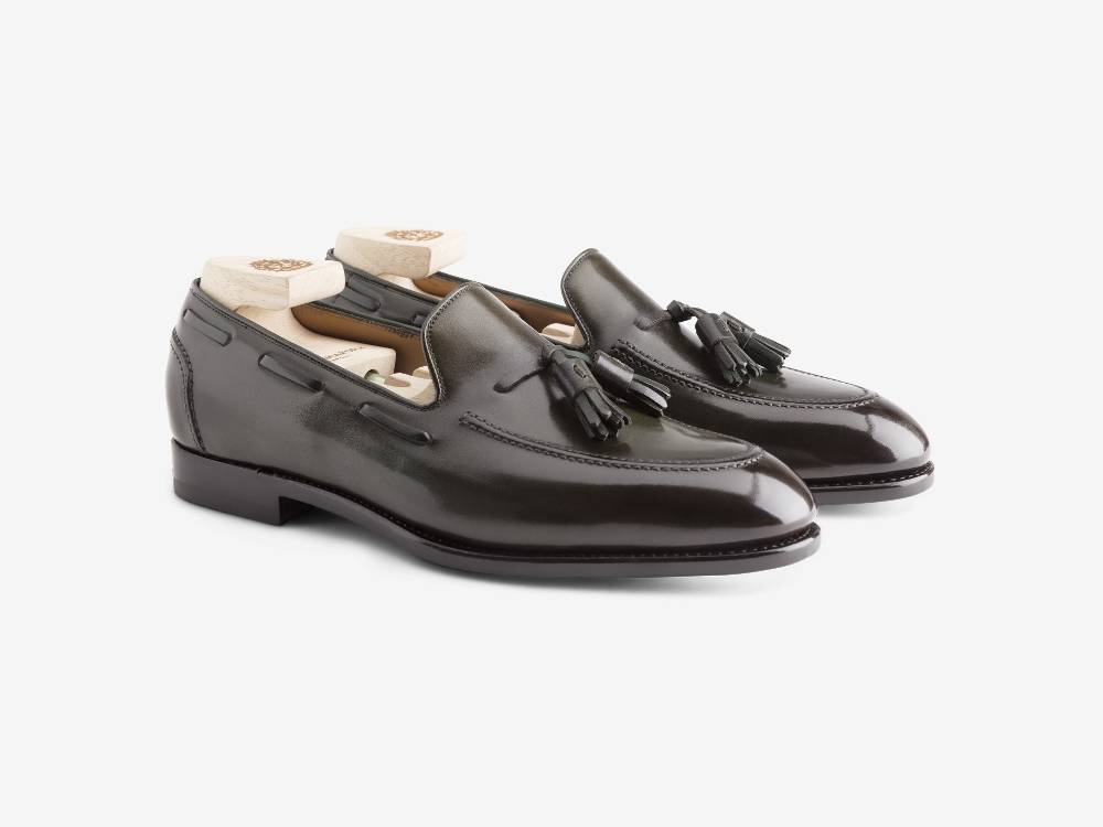 Paolo Sartori Art.562 Mocassino in pelle Anticata Oliva Promozione