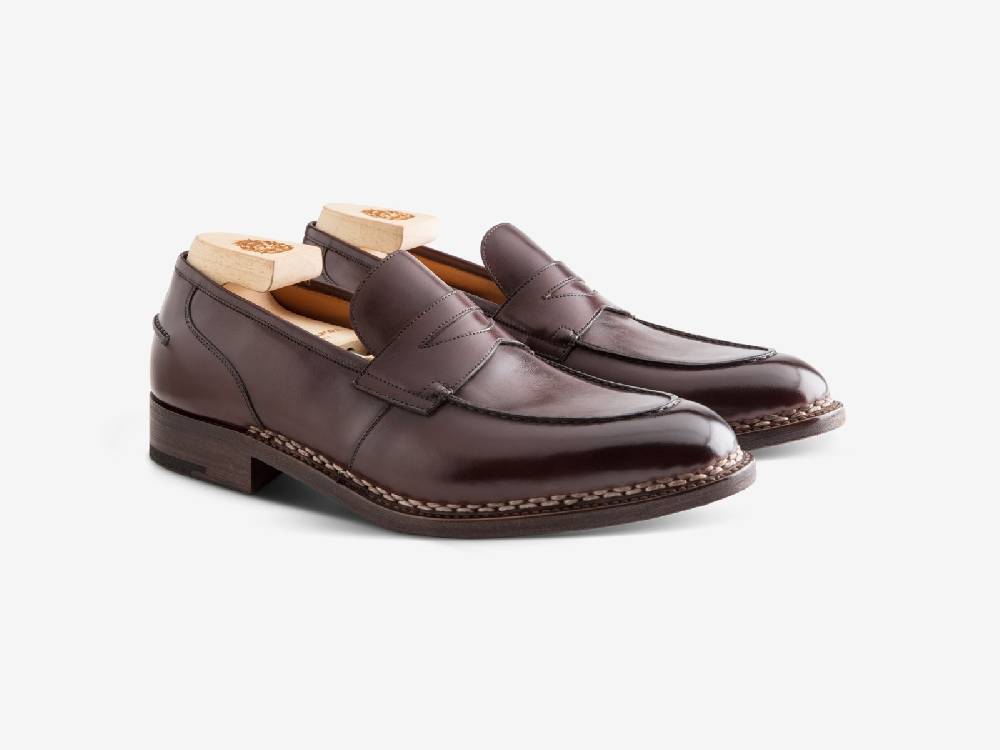 Paolo Sartori Art. 737 Loafer in Antiqued Positano Leather Negozi Online