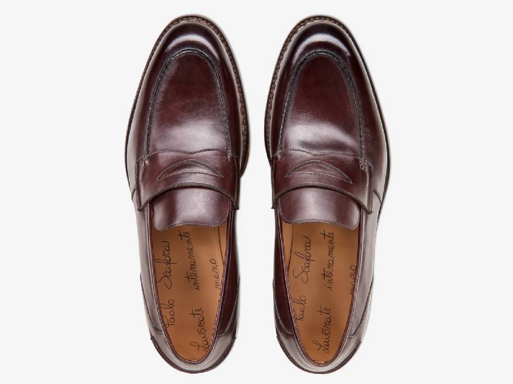 Paolo Sartori Art. 737 Loafer in Antiqued Positano Leather Negozi Online