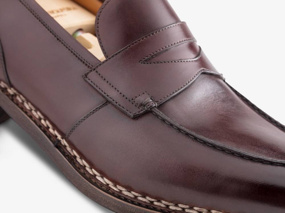 Paolo Sartori Art. 737 Loafer in Antiqued Positano Leather Negozi Online
