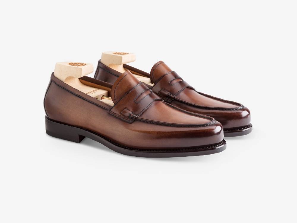 Paolo Sartori Art. 799 Loafer in Antiqued Montella Leather Acquista Ora
