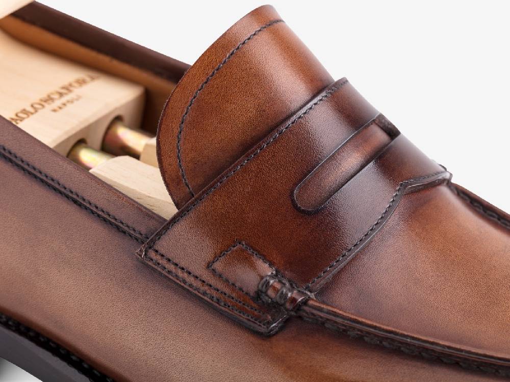 Paolo Sartori Art. 799 Loafer in Antiqued Montella Leather Acquista Ora
