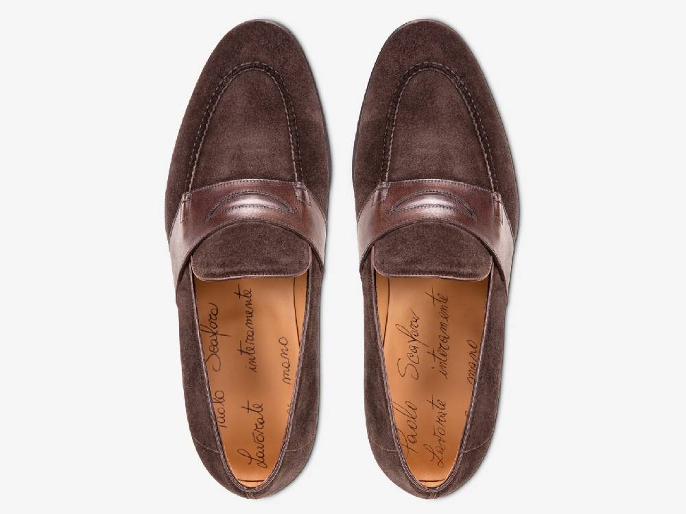 Paolo Sartori Art. 726 Loafer in Suede Cotto Consegna Veloce
