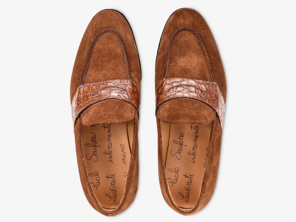 Paolo Sartori Art. 726 Loafer in Suede Snuff Promozione Limitata