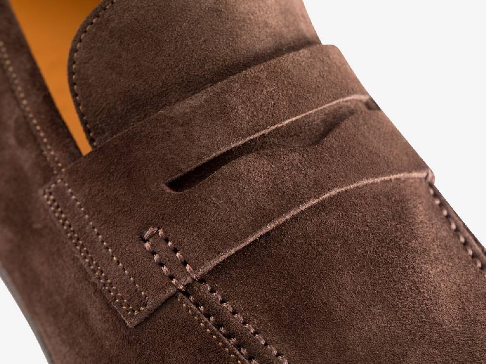 Paolo Sartori Art. 638 Mocassino in Camoscio Marrone scuro Fino Al -60%