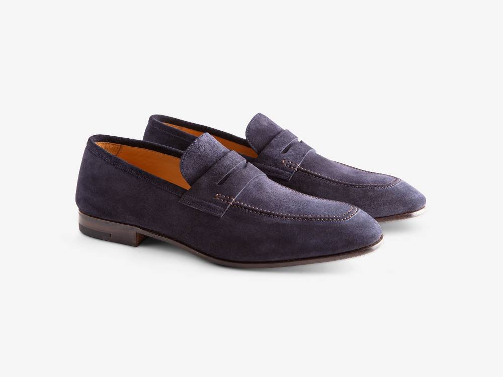 Paolo Sartori Art. 638 Mocassino in Camoscio Blue Affare Del Giorno