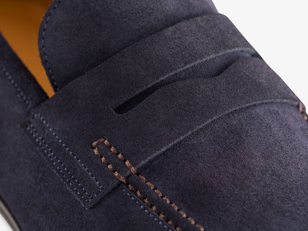 Paolo Sartori Art. 638 Mocassino in Camoscio Blue Affare Del Giorno