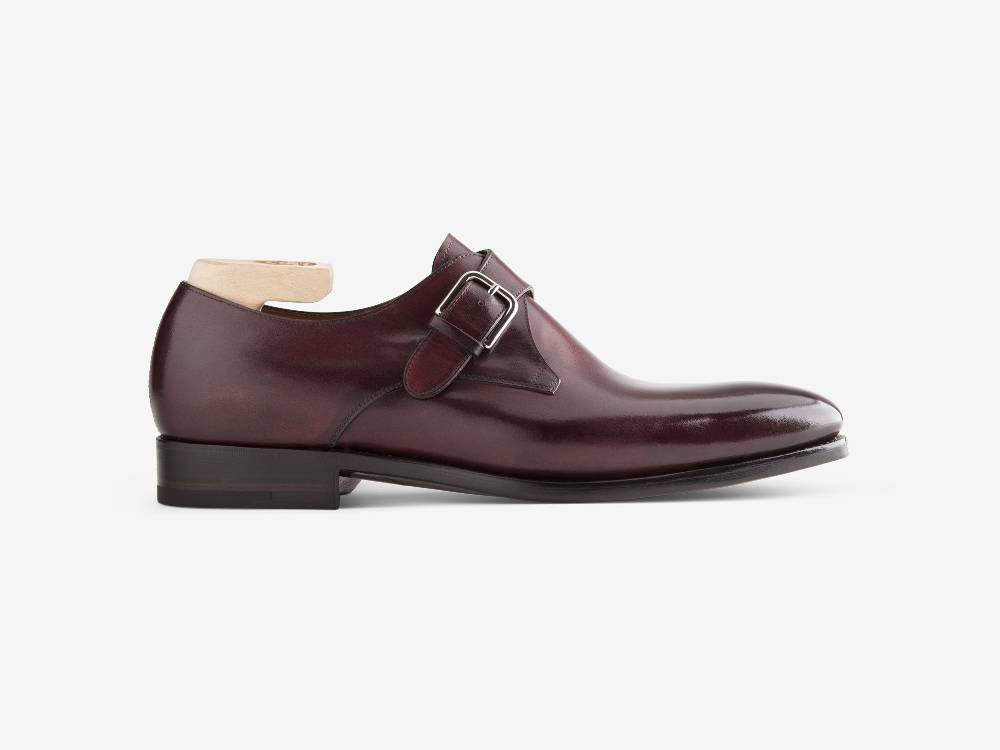 Paolo Sartori ART. 617 Mono Fibbia in pelle Anticata Bordeaux