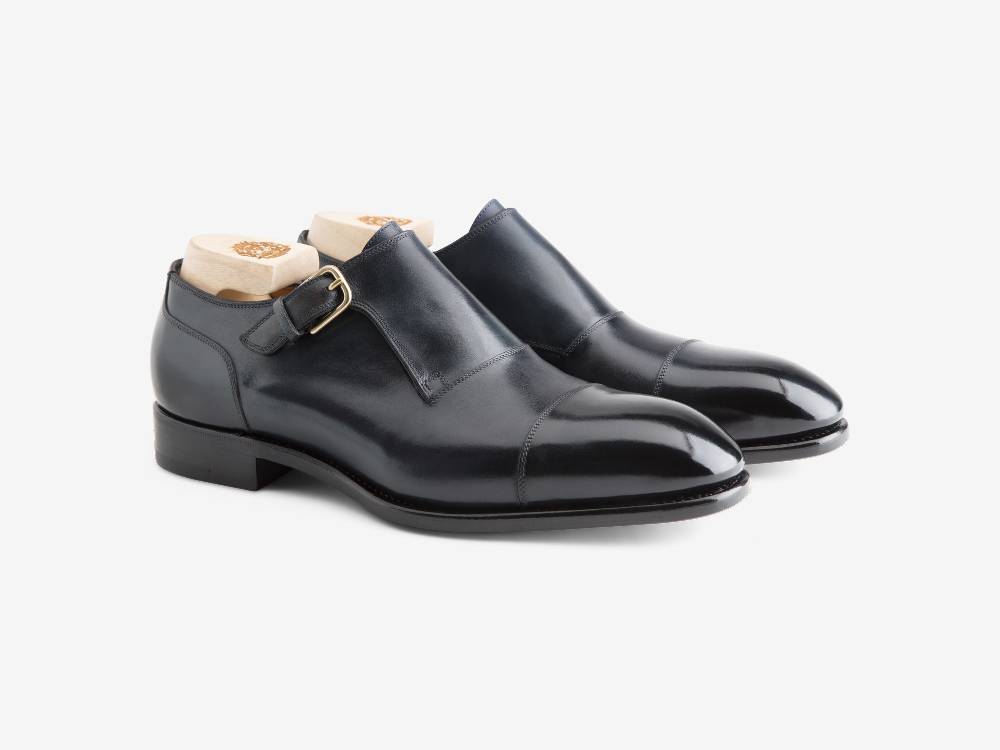 Paolo Sartori Art.612 Mono Fibbia in pelle Anticata Oceano Outlet