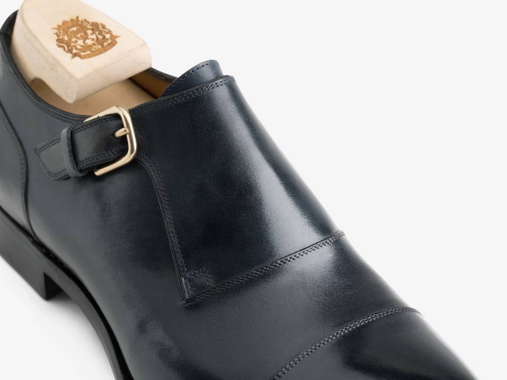 Paolo Sartori Art.612 Mono Fibbia in pelle Anticata Oceano Outlet