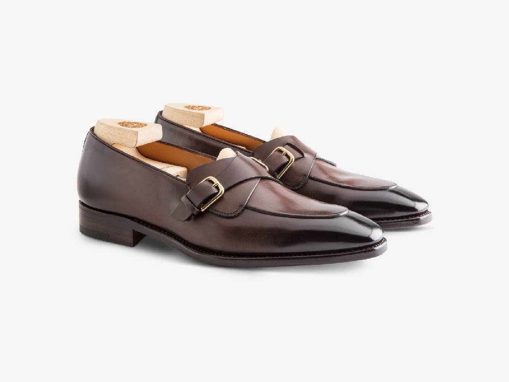 Paolo Sartori Art. 774 Loafer in Antiqued Vietri Leather In Vendita