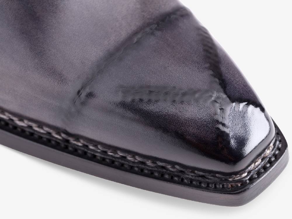 Paolo Sartori Art. 793 Monkstrap in Antiqued Grigio Leather Hotsell