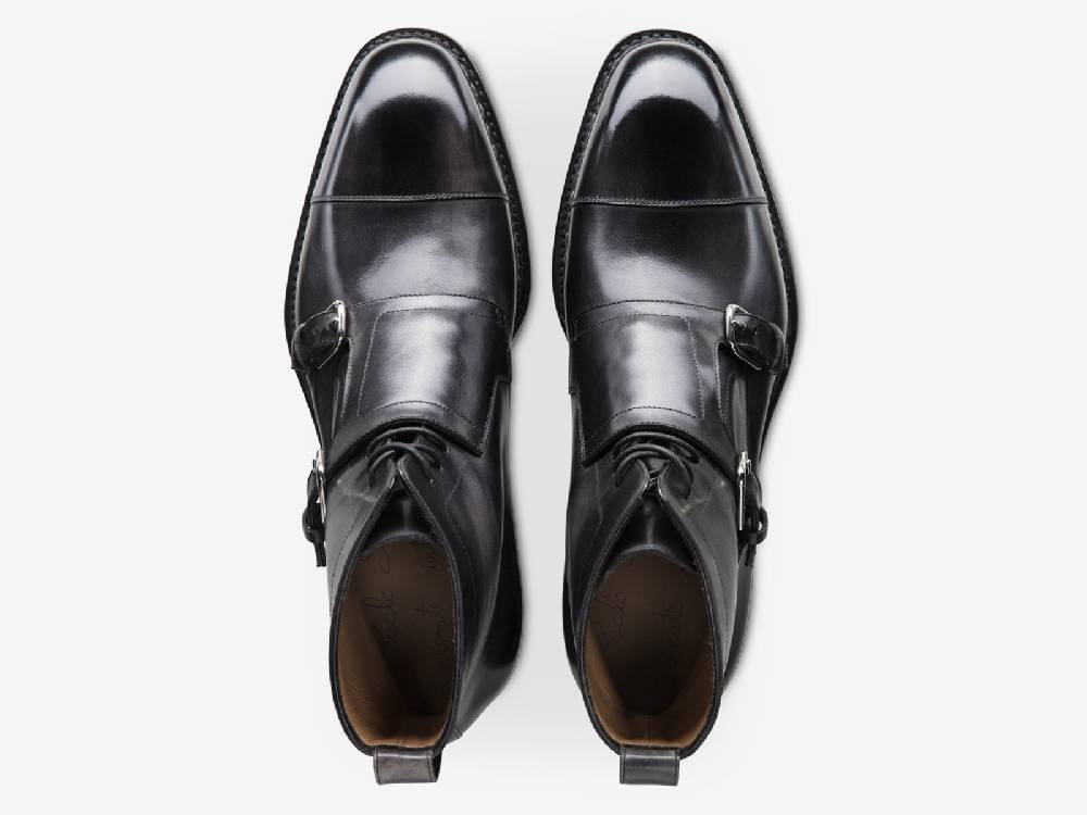 Paolo Sartori ART. 654 Stivaletto Doppia Fibbia in pelle Anticata Furore Vendite Flash