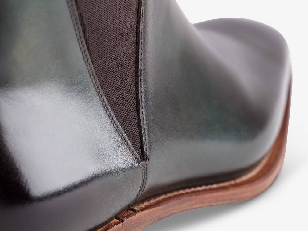 Paolo Sartori Art. 794 Beatles in Antiqued Olive Leather Moda