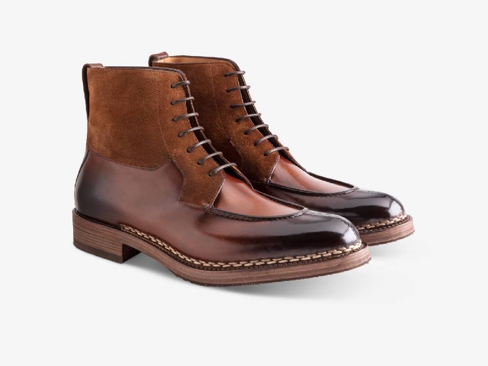 Paolo Sartori Art. 795 Boots in Antiqued Amalfi Leather Enormi sconti