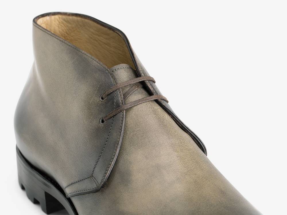 Paolo Sartori Art. 512 Desert Boot in Pelle Anticata Verdegris Vendita