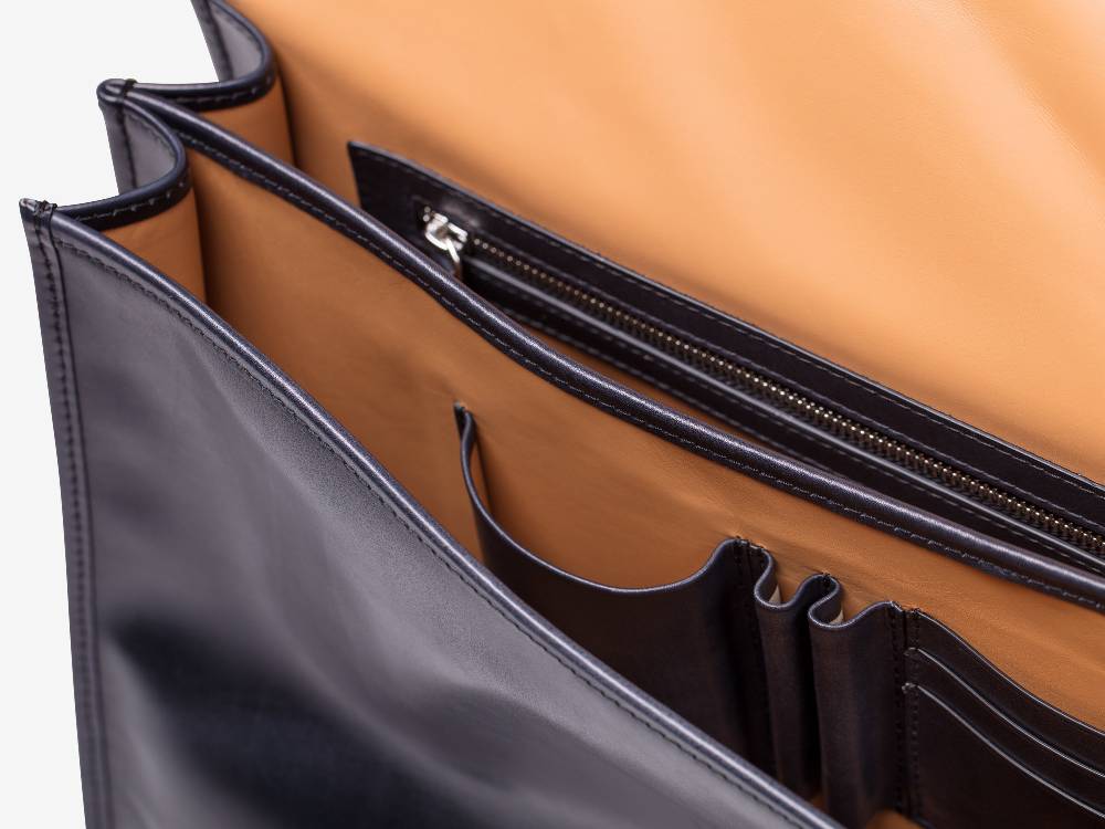 Paolo Sartori Briefcase Briefcase in pelle Anticata Furore Spedizione Gratuita