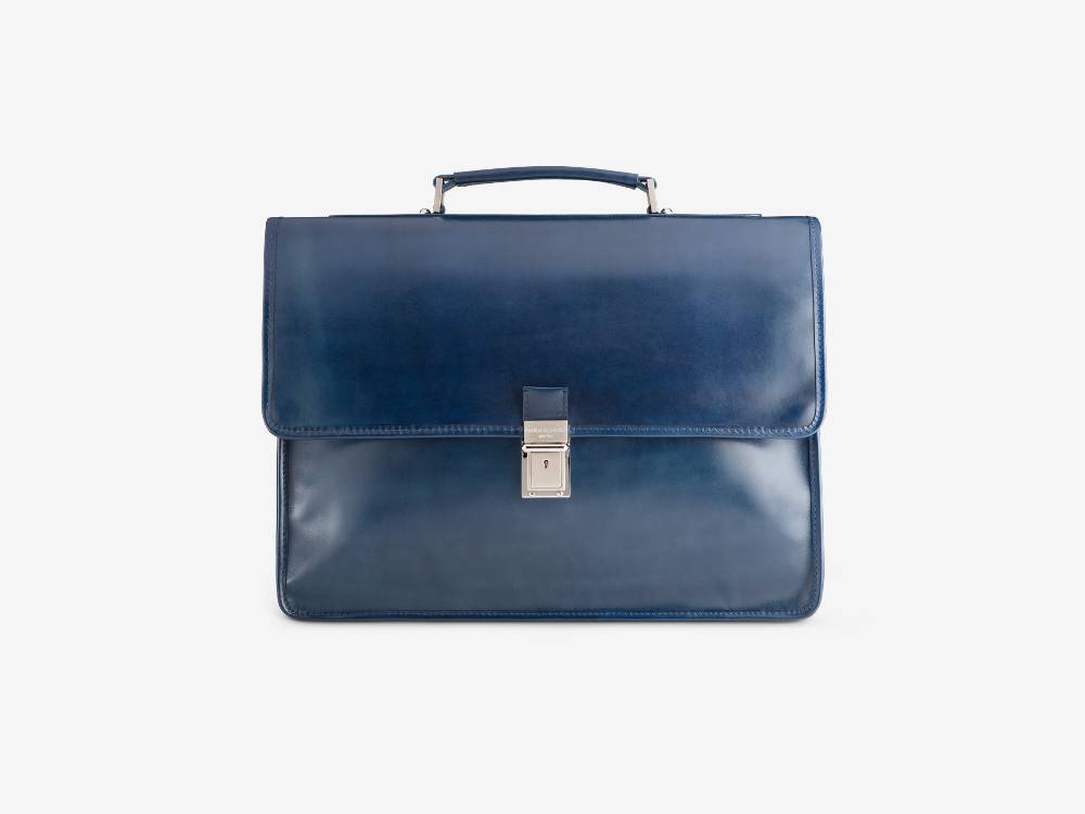 Paolo Sartori Briefcase Briefcase in pelle Anticata Oceano Pezzi Unici