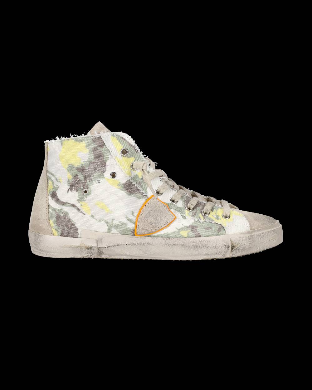 Philippe Model Sneaker alta Prsx uomo - verde e giallo Saldi