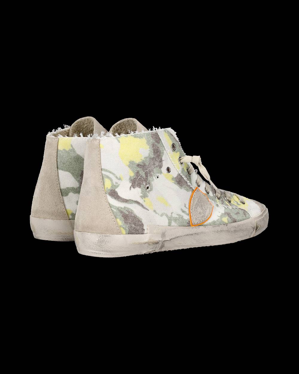 Philippe Model Sneaker alta Prsx uomo - verde e giallo Saldi