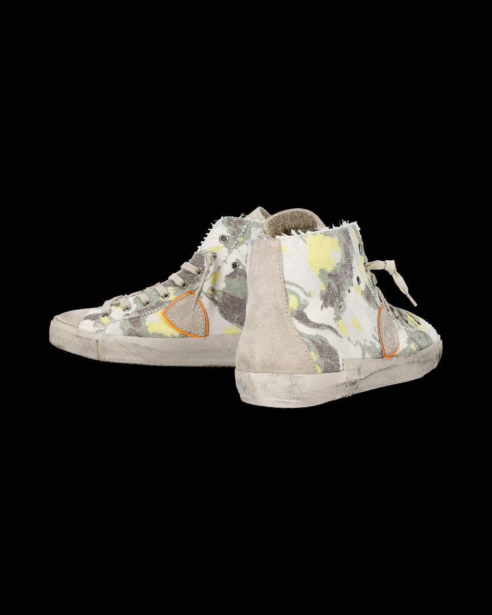 Philippe Model Sneaker alta Prsx uomo - verde e giallo Saldi