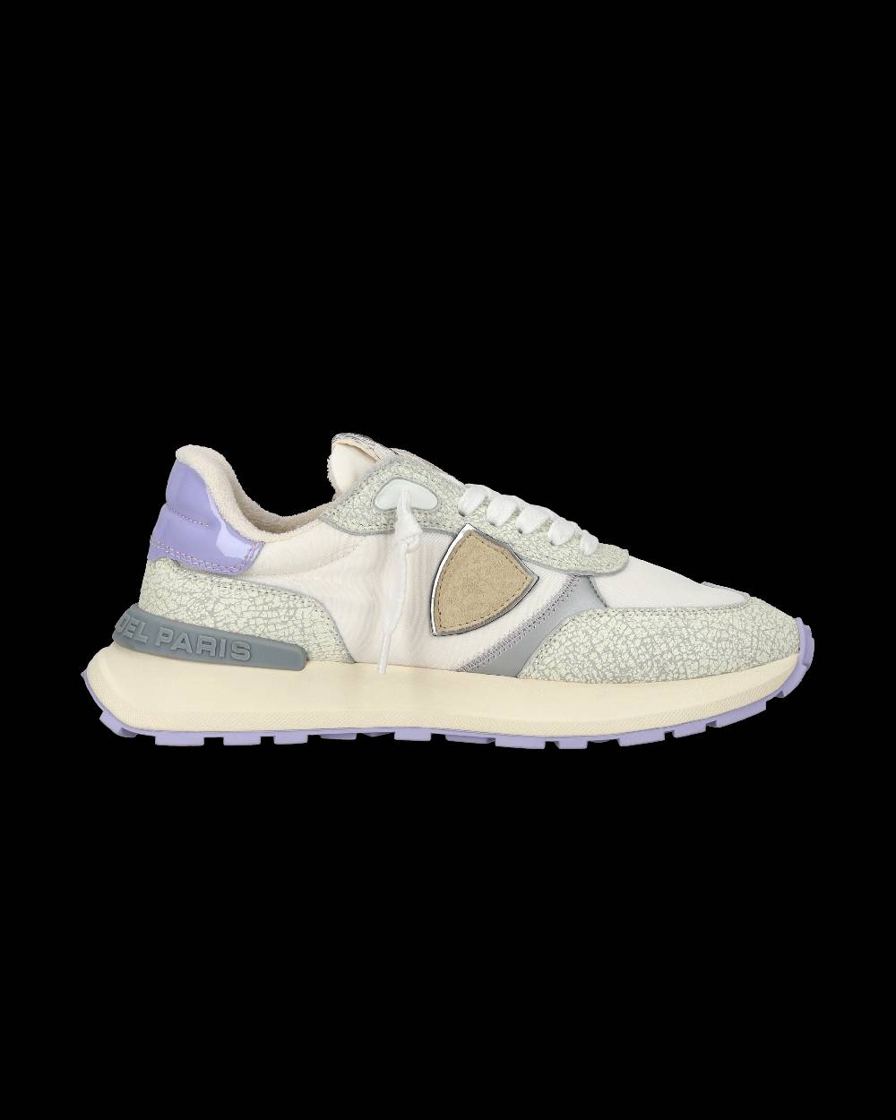 Philippe Model Sneaker sportive Antibes da donna in nylon e pelle - Bianco e viola Offerte