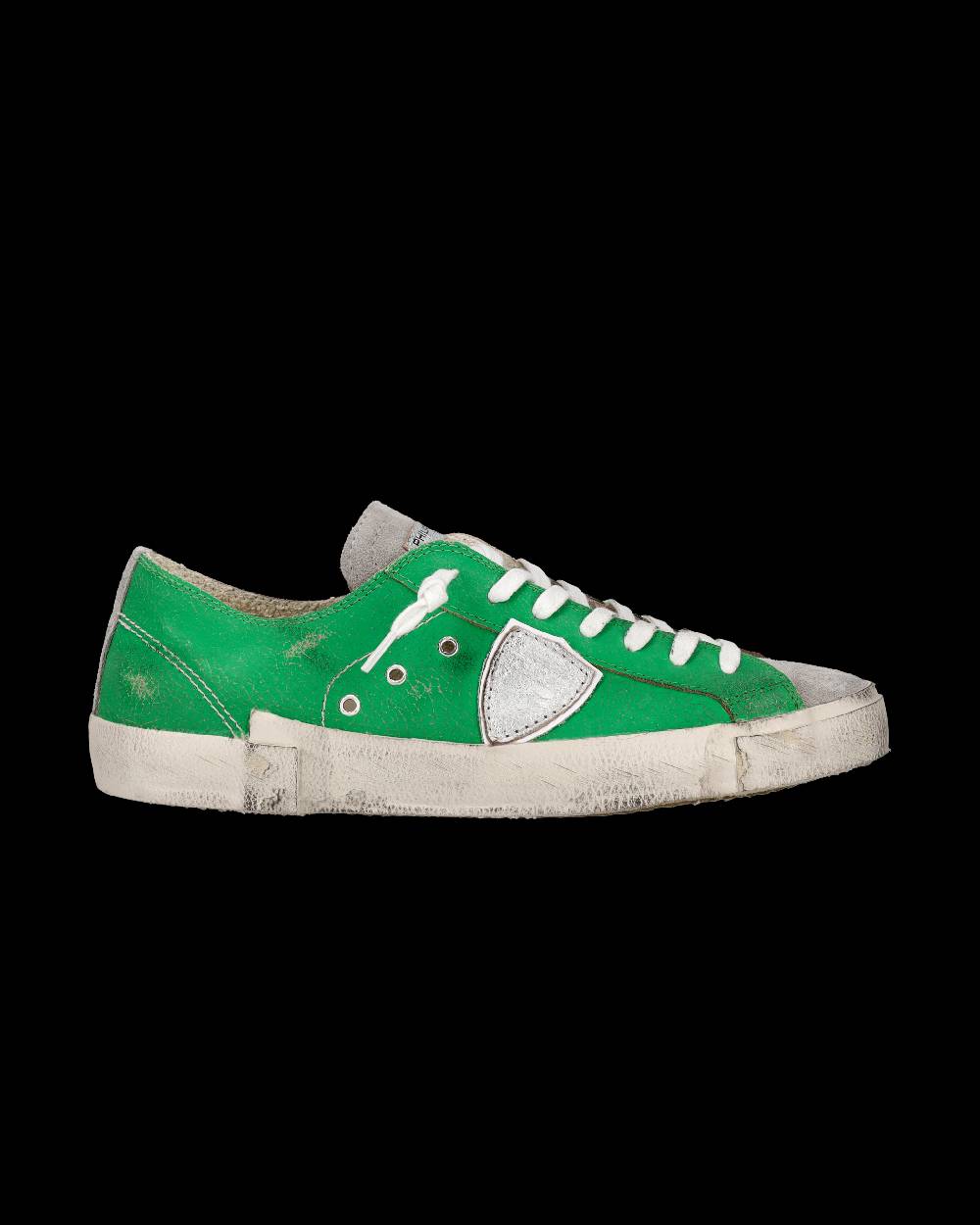 Philippe Model Sneaker basse Prsx uomo - verde e argento Vendita Calda
