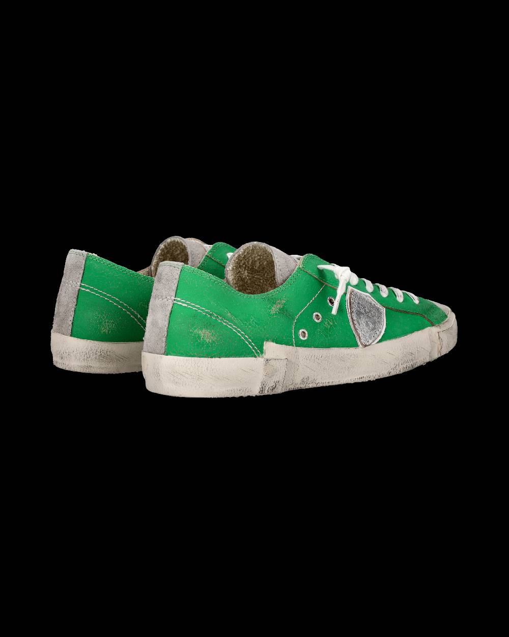 Philippe Model Sneaker basse Prsx uomo - verde e argento Vendita Calda
