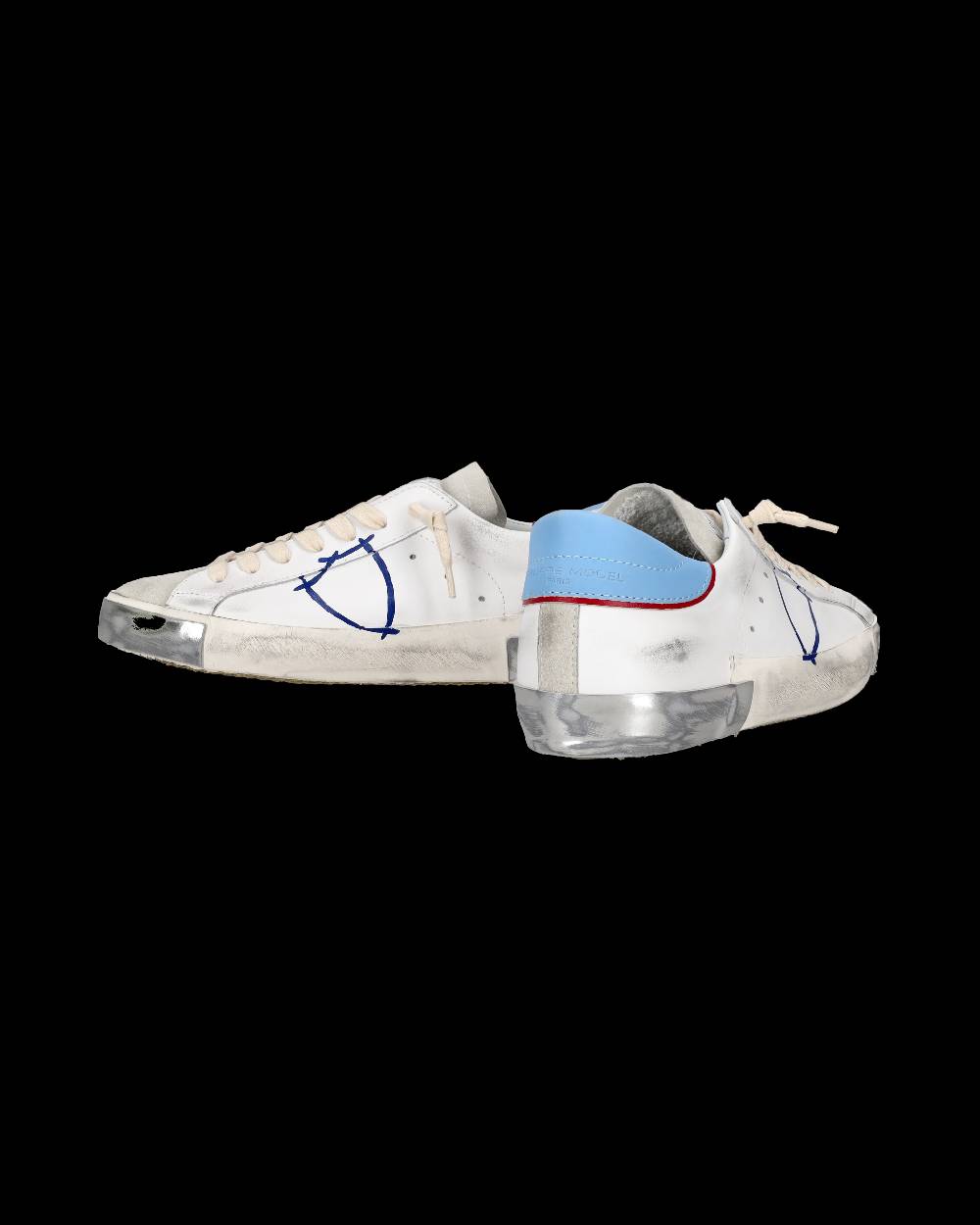 Philippe Model Sneaker tennis Prsx da uomo - Azzurro e bianco Saldi Di Fabbrica