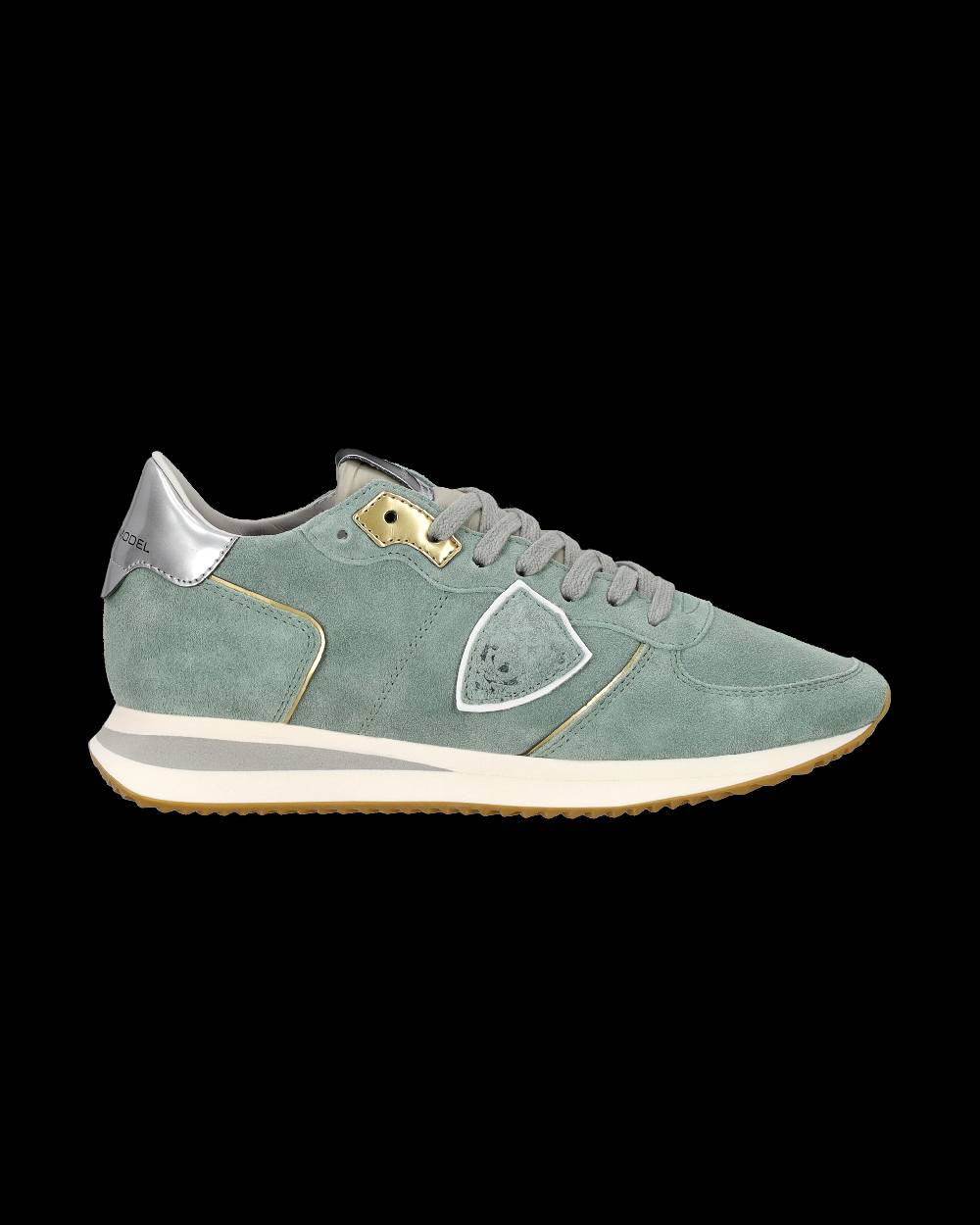 Philippe Model Sneaker casual Trpx da donna in pelle scamosciata - Turchese Moda