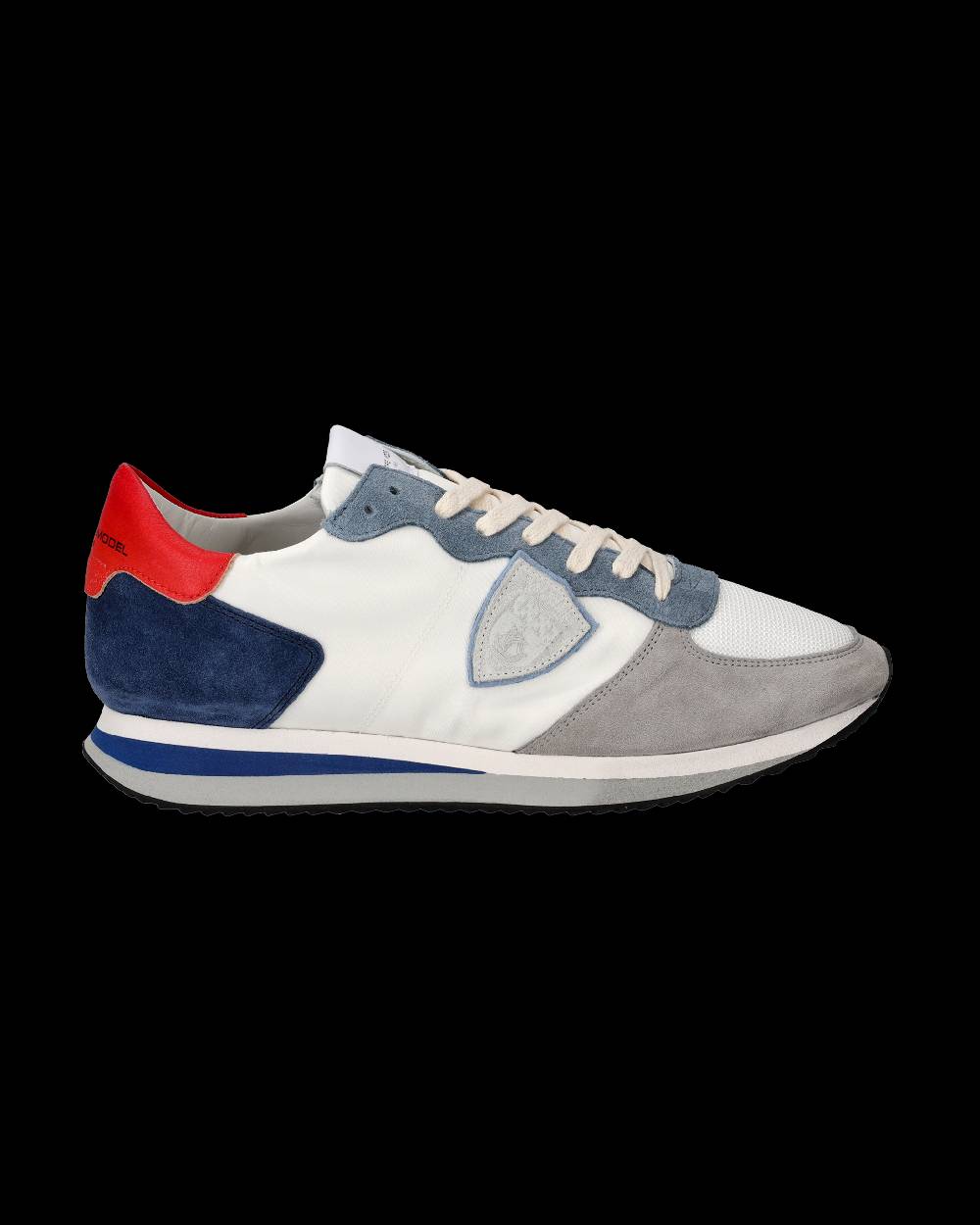 Philippe Model Sneakers Trpx da Uomo Bianche e Denim in Tessuto Tecnico In Linea
