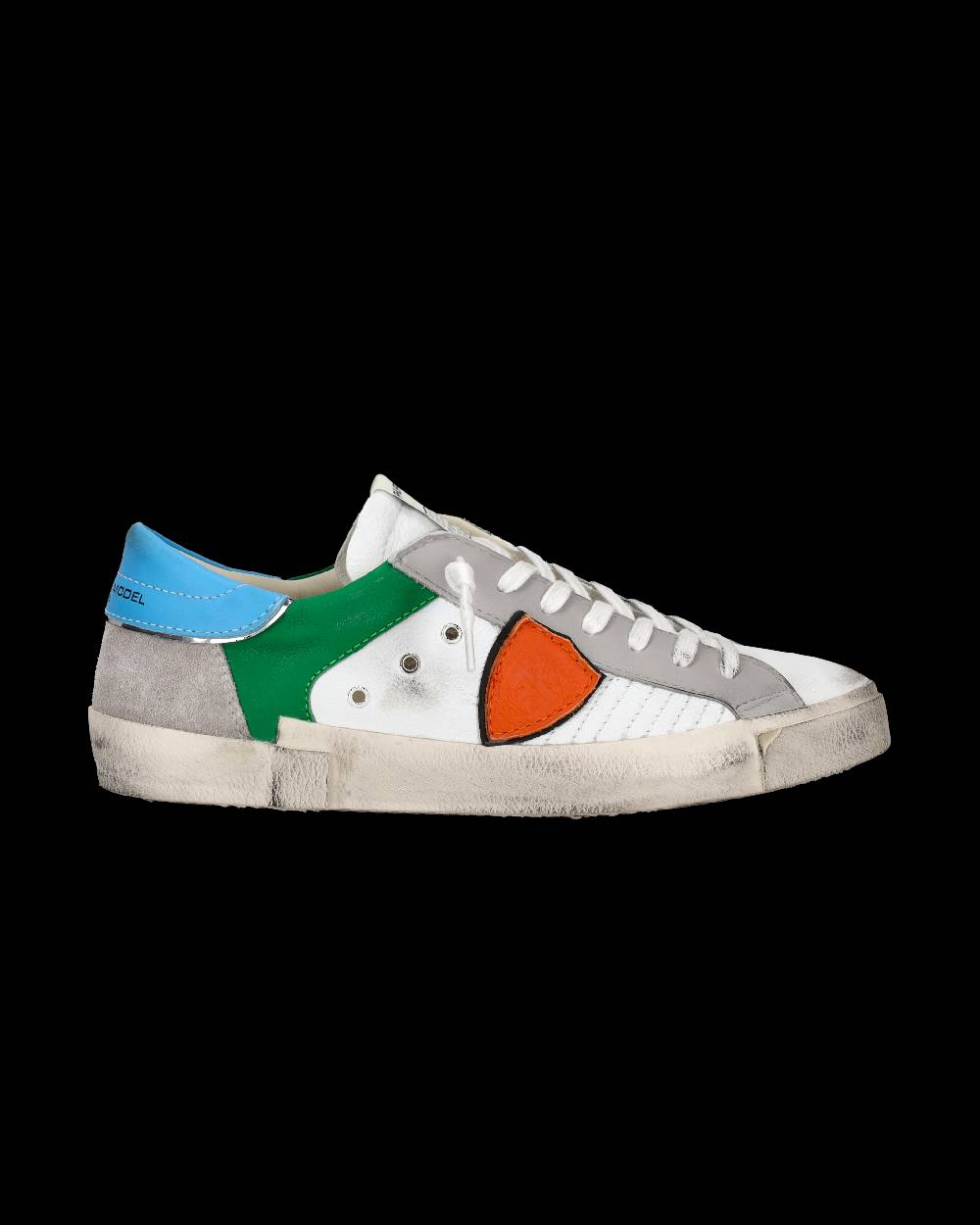 Philippe Model Sneaker basse Prsx uomo - bianco e arancione Vendita