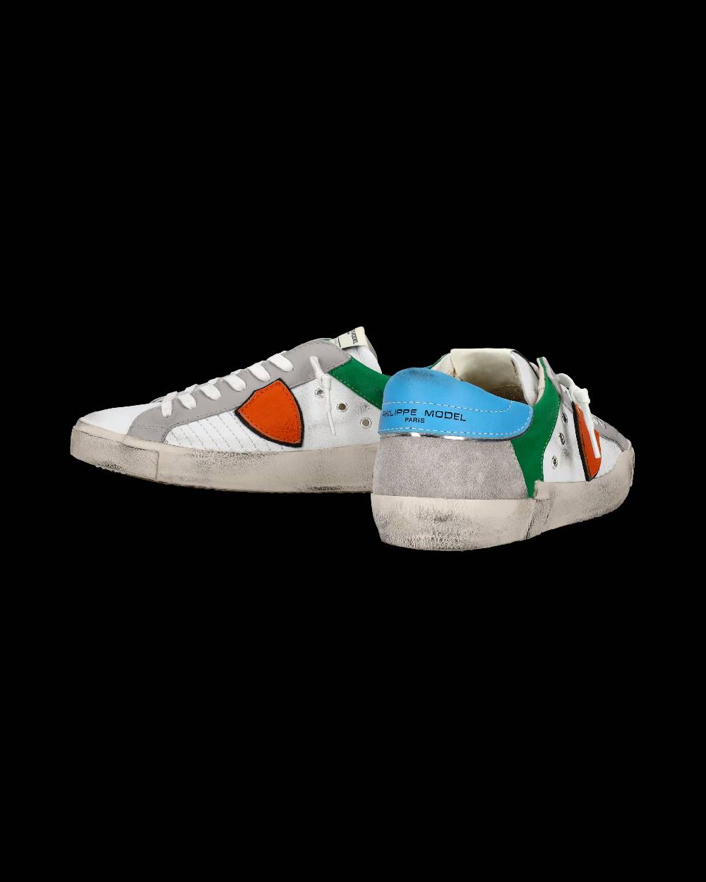 Philippe Model Sneaker basse Prsx uomo - bianco e arancione Vendita
