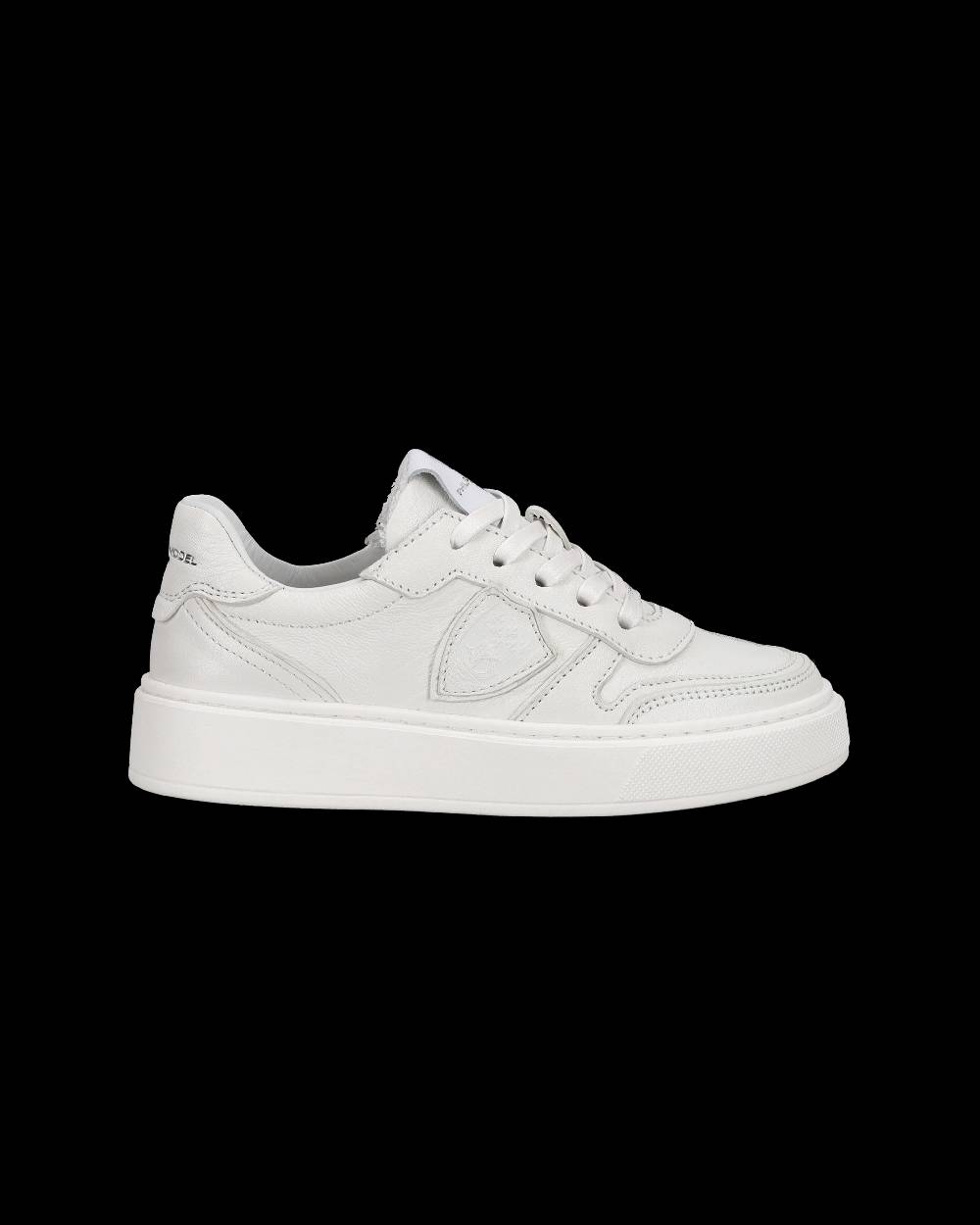 Philippe Model Sneakers basse Junior Nice in pelle, Bianco Soddisfazione Garantita