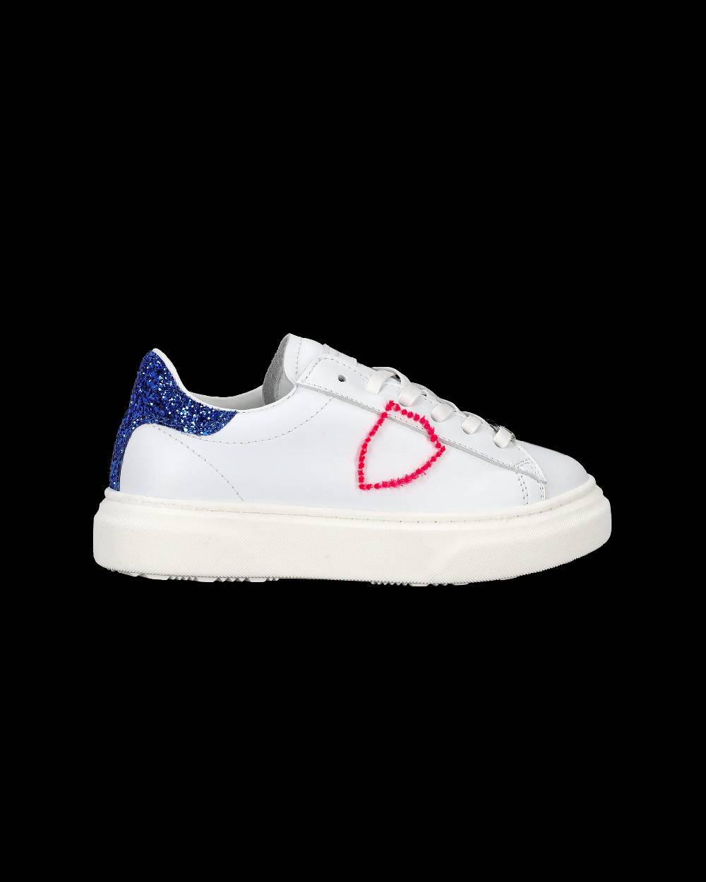 Philippe Model Sneakers Temple da Bambini Bianche e Blu in Pelle Online