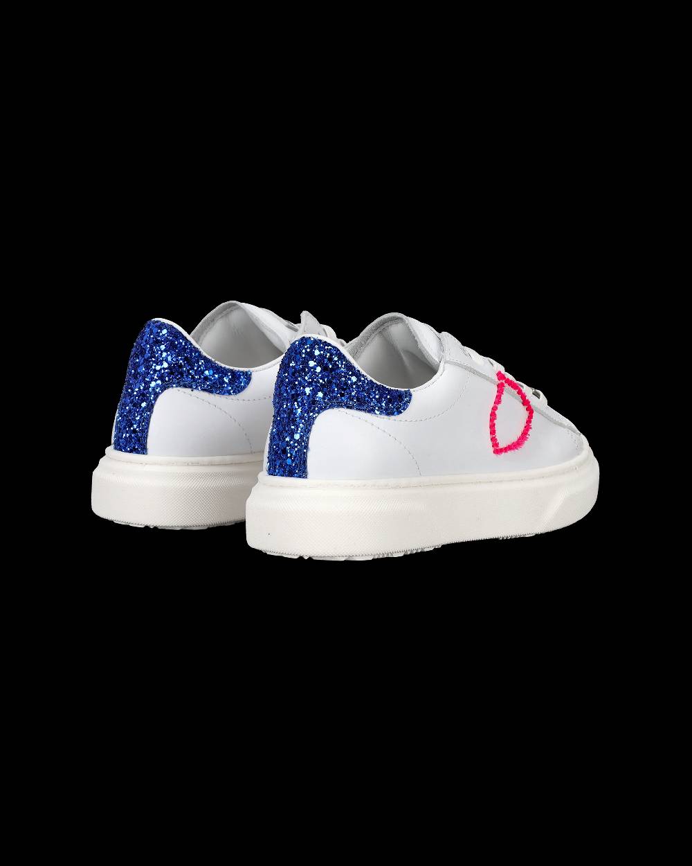 Philippe Model Sneakers Temple da Bambini Bianche e Blu in Pelle Online