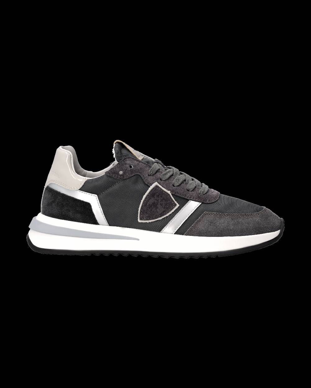 Philippe Model Sneaker Tropez 2.1 Donna, Nero Grigio e Argento Vendite Flash