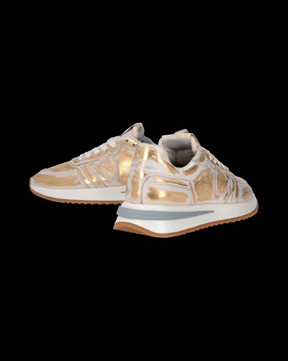 Philippe Model Sneaker Tropez 2.1 Donna, Bianco e Oro In Saldo