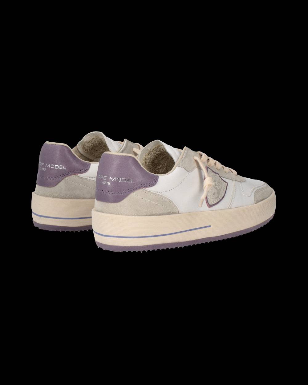 Philippe Model Sneaker Nice Donna, Bianco e Lilla Italy