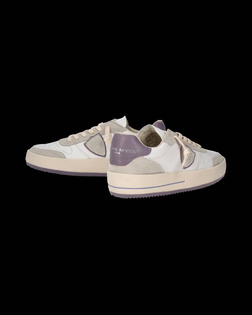 Philippe Model Sneaker Nice Donna, Bianco e Lilla Italy