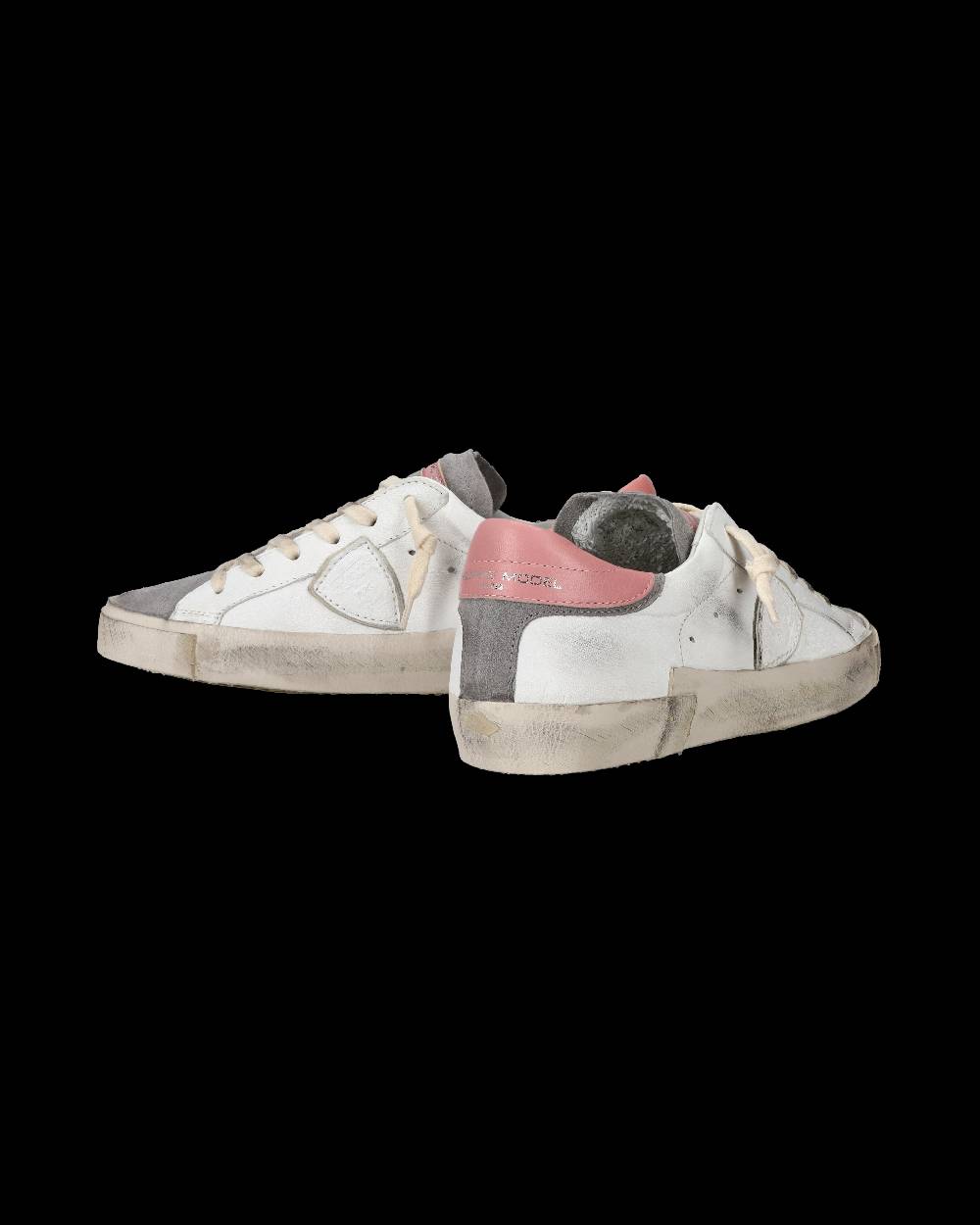 Philippe Model Sneaker casual Prsx da donna in pelle - Antracite e bianco Qualità