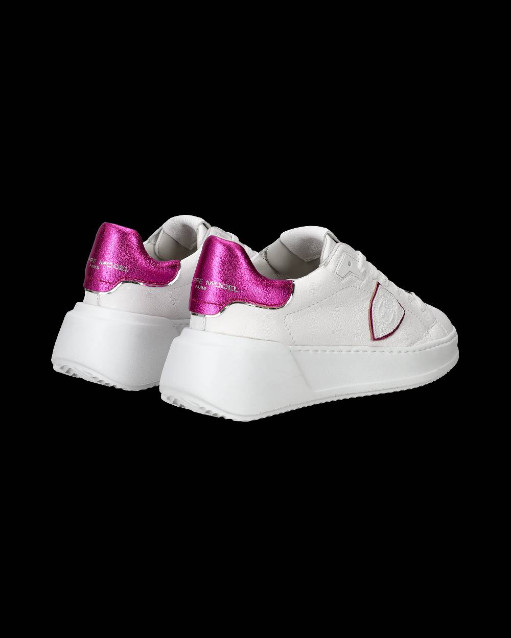 Philippe Model Sneaker basse Tres Temple donna - bianco e fucsia Vendita
