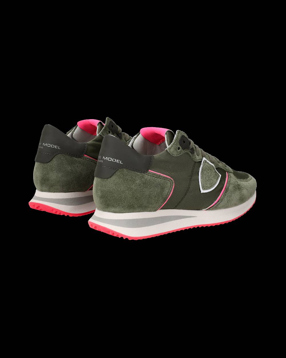 Philippe Model Sneaker basse Trpx donna - verde militare e rosa fluo Promozione
