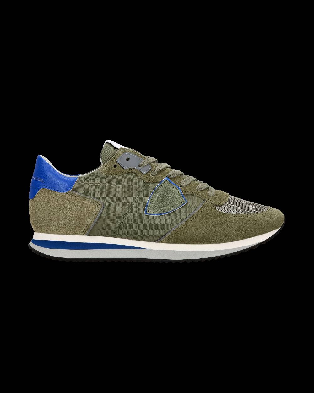 Philippe Model Sneaker casual Trpx da uomo in nylon e pelle - Blu e verde Negozi Online