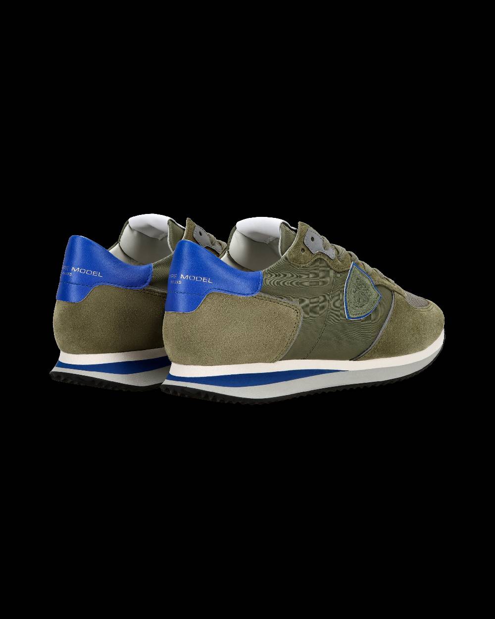 Philippe Model Sneaker casual Trpx da uomo in nylon e pelle - Blu e verde Negozi Online