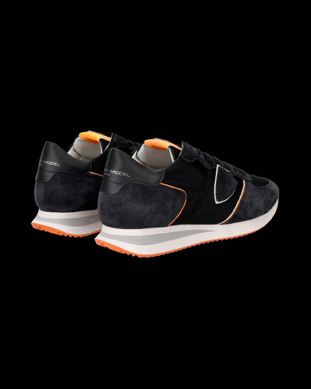 Philippe Model Sneaker basse Trpx uomo - nero e arancio Sottocosto