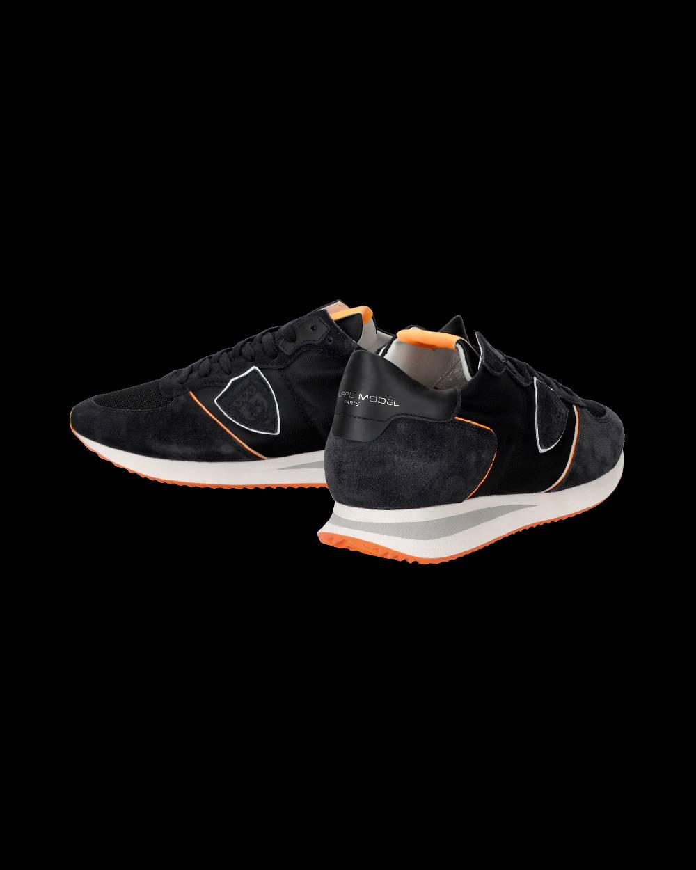 Philippe Model Sneaker basse Trpx uomo - nero e arancio Sottocosto
