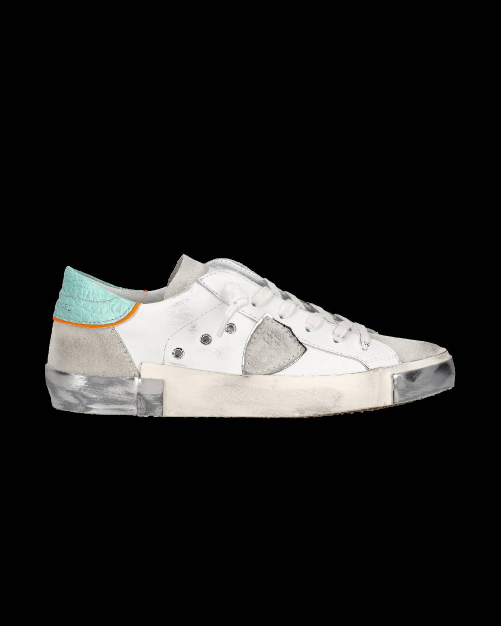 Philippe Model Sneaker bassa PRSX donna - bianco e verde acqua Sconto