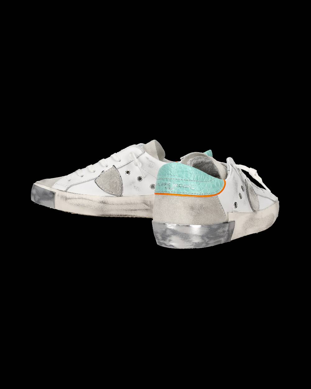Philippe Model Sneaker bassa PRSX donna - bianco e verde acqua Sconto